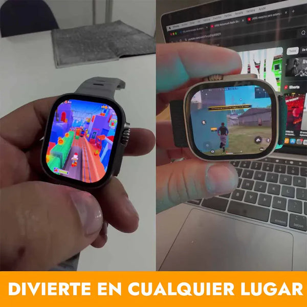 SmartWatch 9 ULTRA™ + AirPods Pro 2ª Gen + 7 correas + PROTECTOR